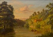 Albert Fitch Bellows Insjolandskap Germany oil painting artist